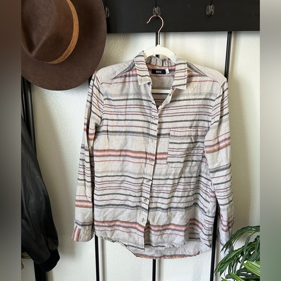 Urban Outfitters Tops - Urban outfitters BDG multicolor flannel southwestern button down shirt blouse